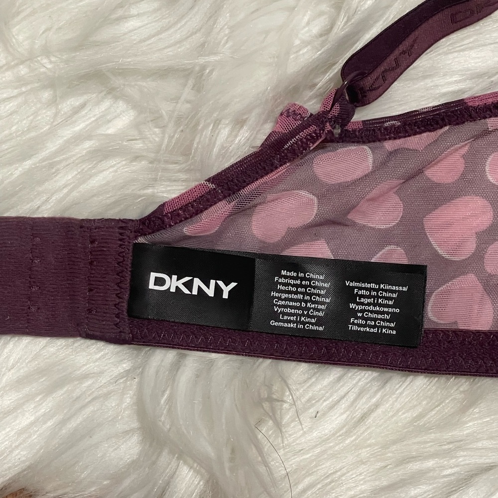 DKNY Heart Mesh High Apex Bralette - Picture 9 of 9
